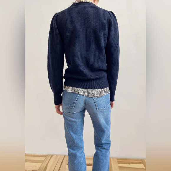 ISABEL MARANT ÉTOILE Mavis Sweater In Midnight Blue - Picture 2 of 6